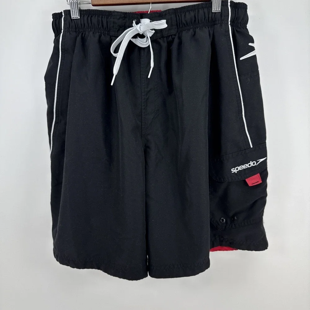 Speedo Mens Black Swin Board Shorts Size XL